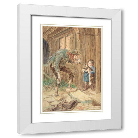 Illustration 3 for Little Peter A Christmas Morality for Children of Any Age White Modern Wood Framed Art Print with Double Matting by Brock, Charles Edmund