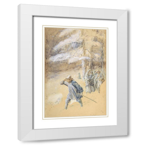 Illustration 4 for Little Peter A Christmas Morality for Children of Any Age White Modern Wood Framed Art Print with Double Matting by Brock, Charles Edmund