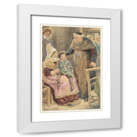 Illustration 8 for Little Peter A Christmas Morality for Children of Any Age White Modern Wood Framed Art Print with Double Matting by Brock, Charles Edmund