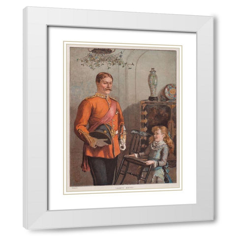 Dont Move White Modern Wood Framed Art Print with Double Matting by Christmas Number of The Graphic