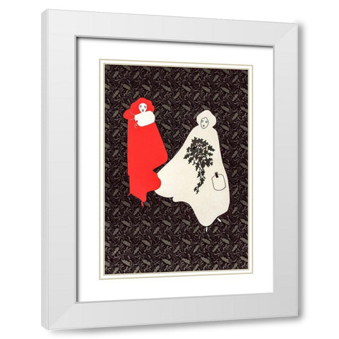 Christmas Poster  White Modern Wood Framed Art Print with Double Matting by Bradley, Will