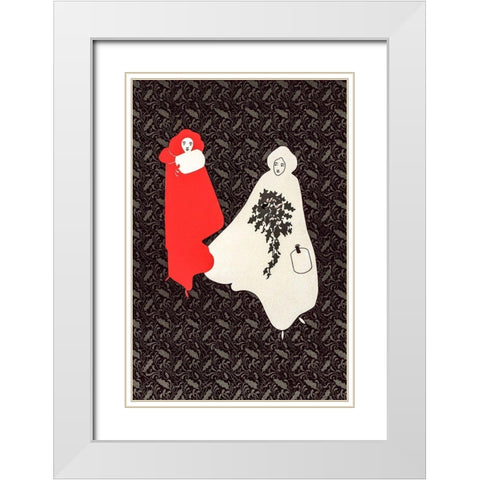 Christmas Poster  White Modern Wood Framed Art Print with Double Matting by Bradley, Will