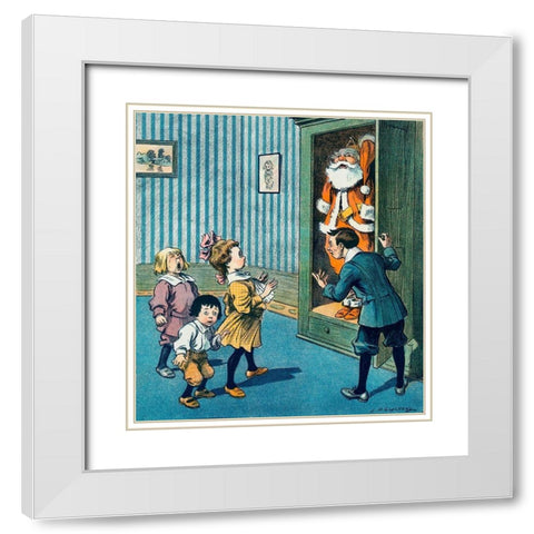 Now Will You Believe Me White Modern Wood Framed Art Print with Double Matting by J. Ottman Lithographic Company