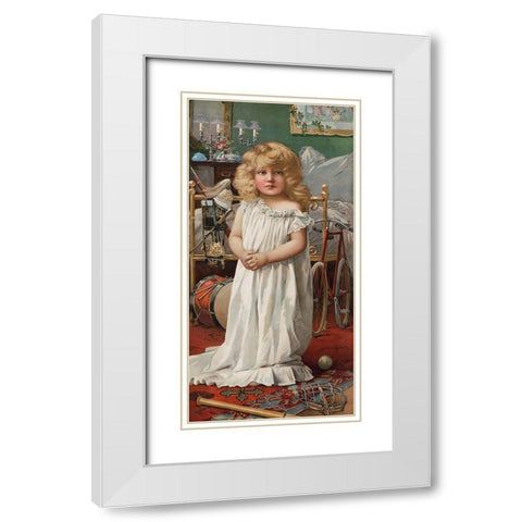 Santa Claus Mistake White Modern Wood Framed Art Print with Double Matting by The Union Pacific Tea Co