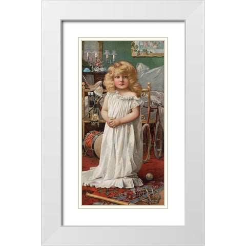 Santa Claus Mistake White Modern Wood Framed Art Print with Double Matting by The Union Pacific Tea Co