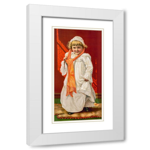 Good Morning White Modern Wood Framed Art Print with Double Matting by The Great Atlantic & Pacific Tea Company