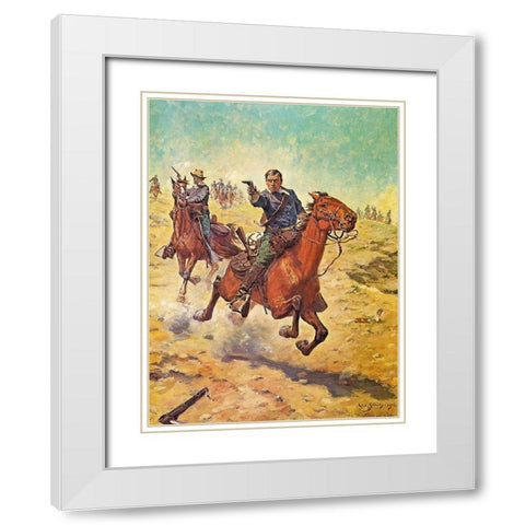 Dead Sure White Modern Wood Framed Art Print with Double Matting by Shreyvogel, Charles