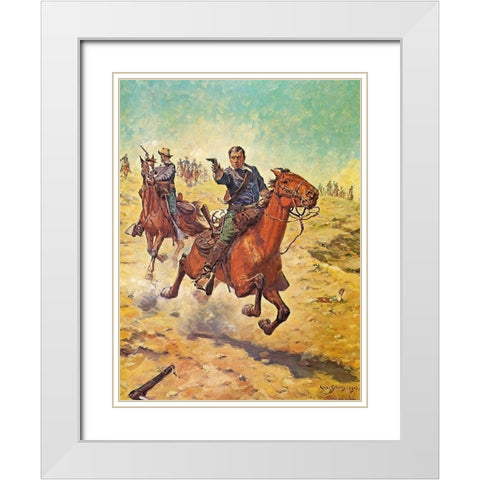Dead Sure White Modern Wood Framed Art Print with Double Matting by Shreyvogel, Charles
