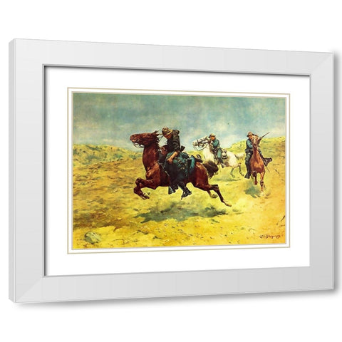 My Bunkie - The Rescue White Modern Wood Framed Art Print with Double Matting by Shreyvogel, Charles