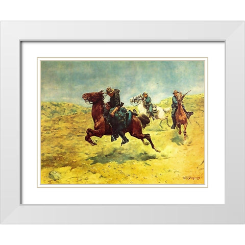 My Bunkie - The Rescue White Modern Wood Framed Art Print with Double Matting by Shreyvogel, Charles