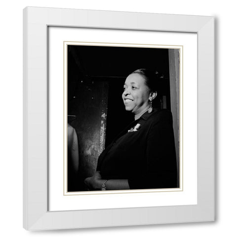 Ethel Waters White Modern Wood Framed Art Print with Double Matting by Gottlieb, William