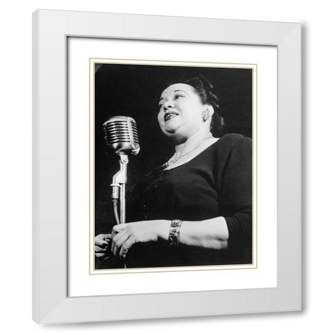 Mildred Bailey White Modern Wood Framed Art Print with Double Matting by Gottlieb, William