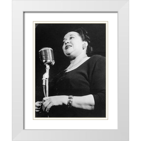 Mildred Bailey White Modern Wood Framed Art Print with Double Matting by Gottlieb, William