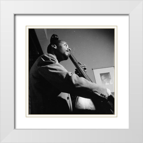 Slam Stewart New York 1948 White Modern Wood Framed Art Print with Double Matting by Gottlieb, William