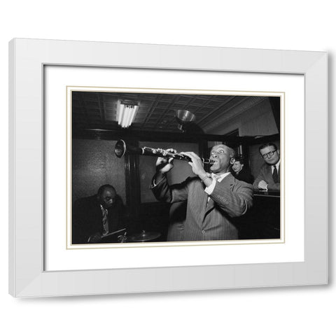 Fess Williams and Freddie Moore New York 1948 White Modern Wood Framed Art Print with Double Matting by Gottlieb, William