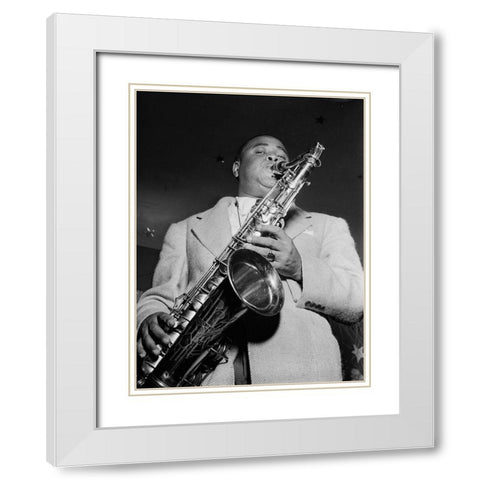 Gene Sedric-The Place-New York 1946 White Modern Wood Framed Art Print with Double Matting by Gottlieb, William