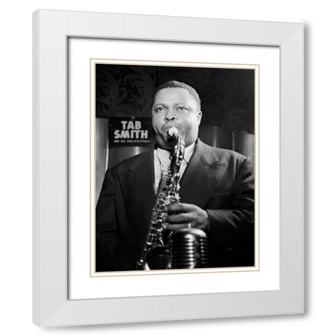 Tab Smith-New York 1947 White Modern Wood Framed Art Print with Double Matting by Gottlieb, William