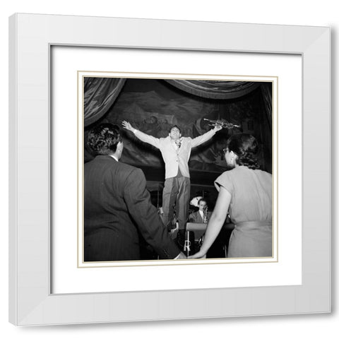 Ray Anthony-New York 1947 White Modern Wood Framed Art Print with Double Matting by Gottlieb, William
