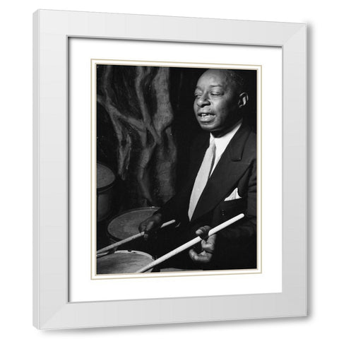 Baby Dodds-Ole South-New York 1946 White Modern Wood Framed Art Print with Double Matting by Gottlieb, William