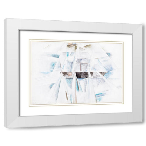 Bermuda No. 2-The Schooner White Modern Wood Framed Art Print with Double Matting by Demuth, Charles