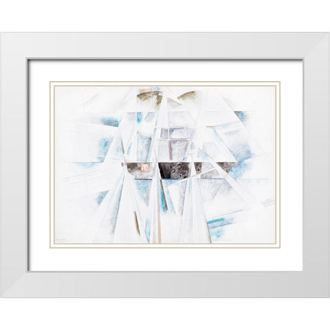 Bermuda No. 2-The Schooner White Modern Wood Framed Art Print with Double Matting by Demuth, Charles