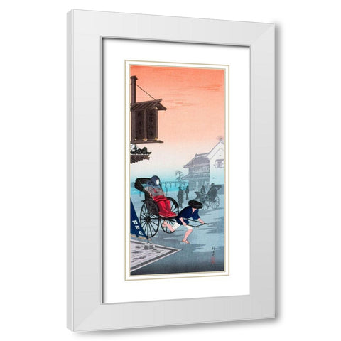Morning Haze White Modern Wood Framed Art Print with Double Matting by Takahashi, Hiroaki
