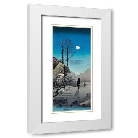 Old Inn White Modern Wood Framed Art Print with Double Matting by Takahashi, Hiroaki