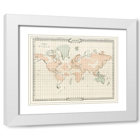 The Story of Atlantis a geographical-historical-and ethnological sketch White Modern Wood Framed Art Print with Double Matting by Sinnett, A P