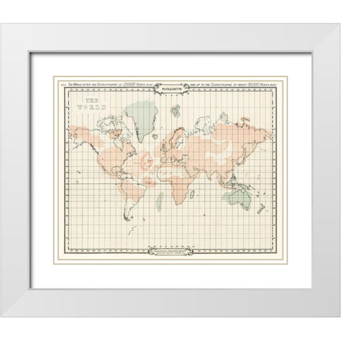 The Story of Atlantis a geographical-historical-and ethnological sketch White Modern Wood Framed Art Print with Double Matting by Sinnett, A P