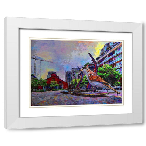 Craft White Modern Wood Framed Art Print with Double Matting by Ghanooni, Sarah