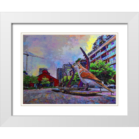 Craft White Modern Wood Framed Art Print with Double Matting by Ghanooni, Sarah