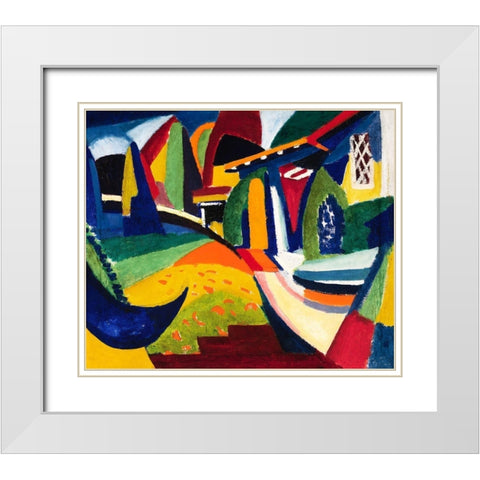 Scheherazade White Modern Wood Framed Art Print with Double Matting by Sayen, Henry Lyman