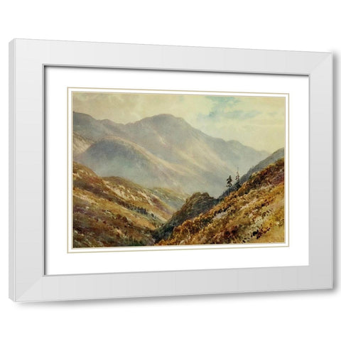 A Canon in the Sierra Madres-California 1914 White Modern Wood Framed Art Print with Double Matting by Palmer, Sutton