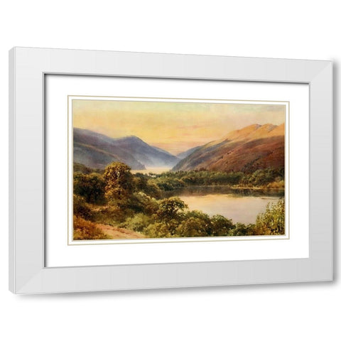 Blue Lake-Lake County-California 1914 White Modern Wood Framed Art Print with Double Matting by Palmer, Sutton