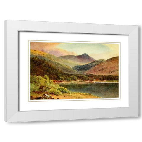 Clear Lake-Lake County-California 1914 White Modern Wood Framed Art Print with Double Matting by Palmer, Sutton