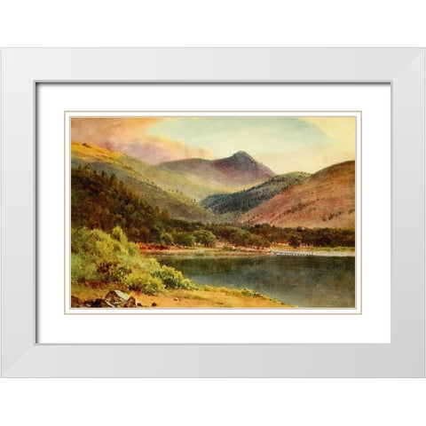 Clear Lake-Lake County-California 1914 White Modern Wood Framed Art Print with Double Matting by Palmer, Sutton