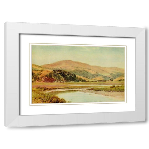 Mill Valley and Backwater of San Francisco Bay-California 1914 White Modern Wood Framed Art Print with Double Matting by Palmer, Sutton