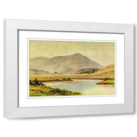 Tamalpias-California 1914 White Modern Wood Framed Art Print with Double Matting by Palmer, Sutton