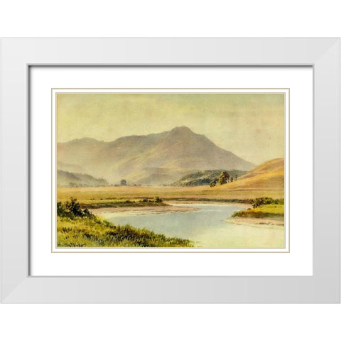 Tamalpias-California 1914 White Modern Wood Framed Art Print with Double Matting by Palmer, Sutton