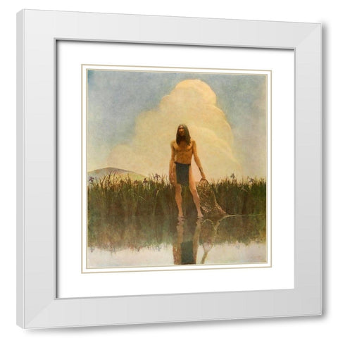 Moods-Summer White Modern Wood Framed Art Print with Double Matting by Wyeth, Newell