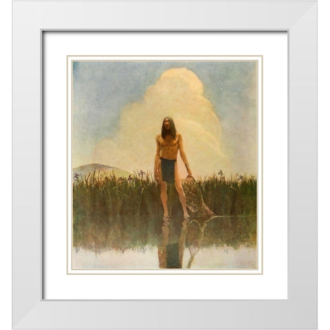 Moods-Summer White Modern Wood Framed Art Print with Double Matting by Wyeth, Newell
