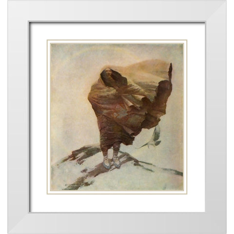 Moods-Winter White Modern Wood Framed Art Print with Double Matting by Wyeth, Newell