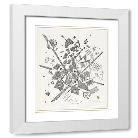 Kleine Welten IX-Small Worlds IX 1922 White Modern Wood Framed Art Print with Double Matting by Kandinsky, Wassily