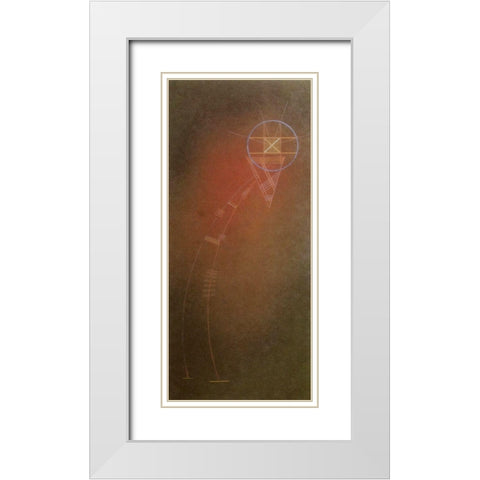 Angle 1929 White Modern Wood Framed Art Print with Double Matting by Kandinsky, Wassily