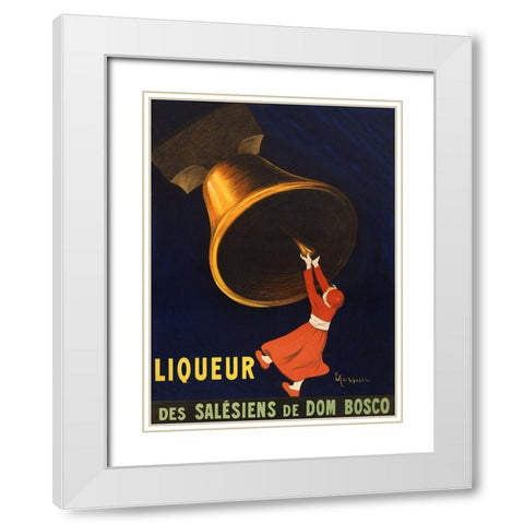 Angelus-liqueur des Salesiens de Dom Bosco White Modern Wood Framed Art Print with Double Matting by Cappiello, Leonetto