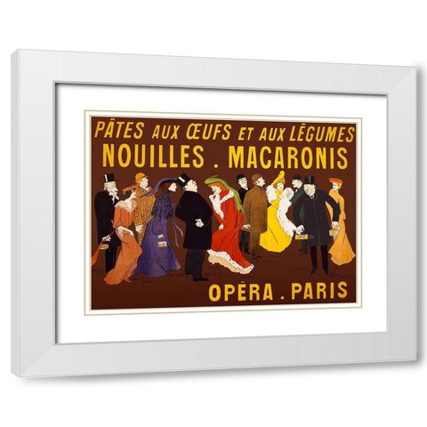 Celebrities holding packages of the product White Modern Wood Framed Art Print with Double Matting by Cappiello, Leonetto