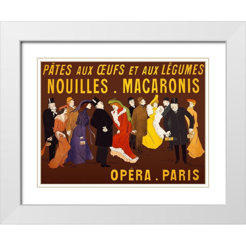 Celebrities holding packages of the product White Modern Wood Framed Art Print with Double Matting by Cappiello, Leonetto