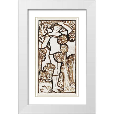 Adam White Modern Wood Framed Art Print with Double Matting by Burne–Jones, Edward