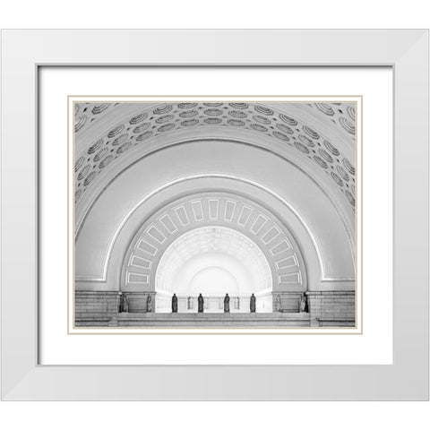 Union Station Washington D.C. White Modern Wood Framed Art Print with Double Matting by Highsmith, Carol