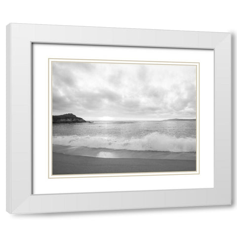 Pacific Coast Sunset at Monterey-California White Modern Wood Framed Art Print with Double Matting by Highsmith, Carol